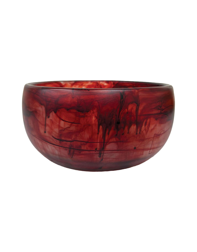 Urban Attitude - Urban Attitude INDI Medium Bowl Height 12cm, Width 26cm, Length 26cm - Berry Red