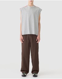 Bassike - Muscle Stripe Detail Tank
