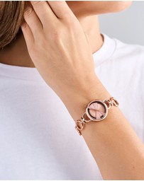 Ted Baker - Lilabel Bow White 28mm Two-Tone Bracelet Watch