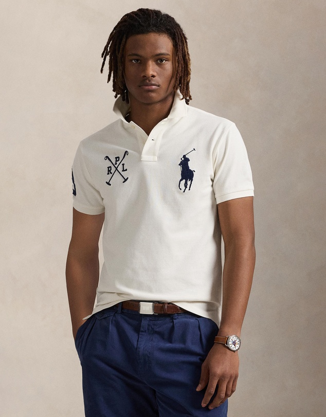 Polo Ralph Lauren - Custom Slim Fit Big Pony Mesh Polo Shirt