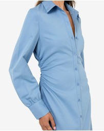 Forcast - Lune Ruched Shirt Dress