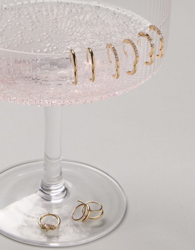 Wanderlust + Co - Loop 14K Solid Gold Hoop Earrings