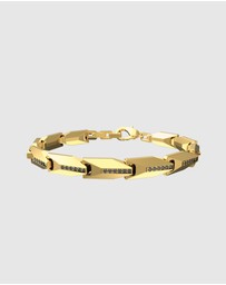 GUESS - Gold-Tone Matte Crystals Bracelet