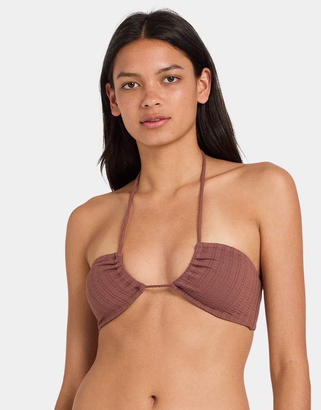 RVCA - Womens Pucker Bandeau Bikini Top