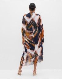 City Chic - Zia Print Ruched Dress