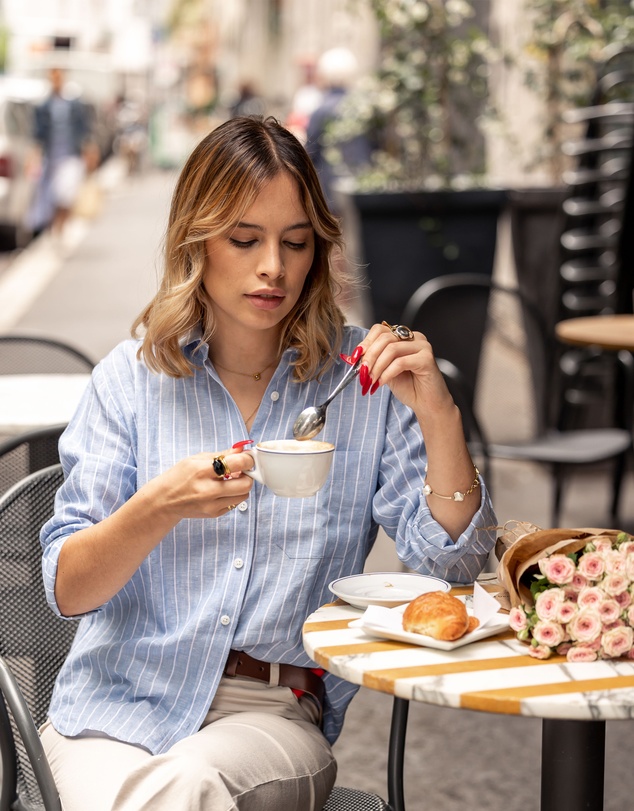 CAMIXA - IRIS Stripes Linen Shirt