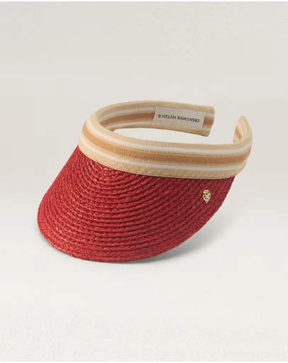 Helen Kaminski - Bianca 8 Raffia Stripe Visor