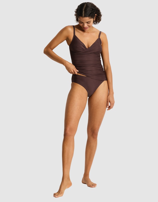 Sea Level Australia - Zen Cross Front Scoop Back Tankini