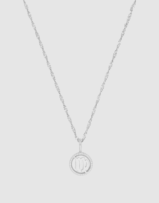 Wanderlust + Co - Virgo Zodiac Mother of Pearl 925 Sterling Silver Pendant