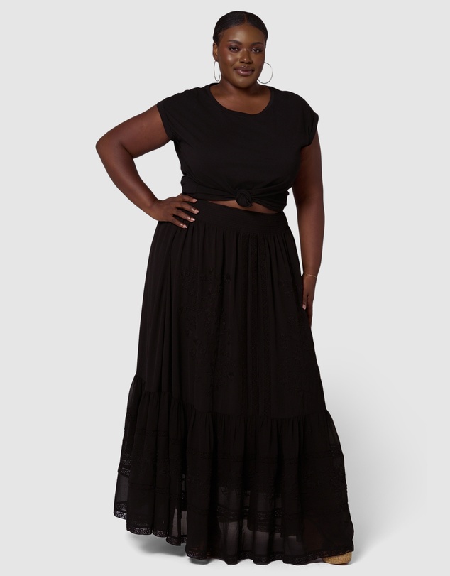 Sunday In The City - Dark Aura Maxi Skirt