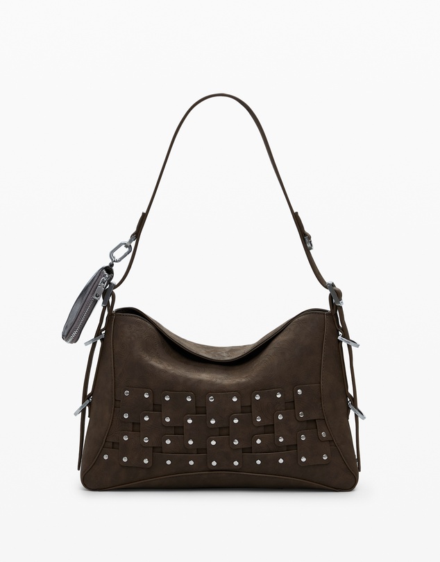Desigual - Small textured floral crossbody bag