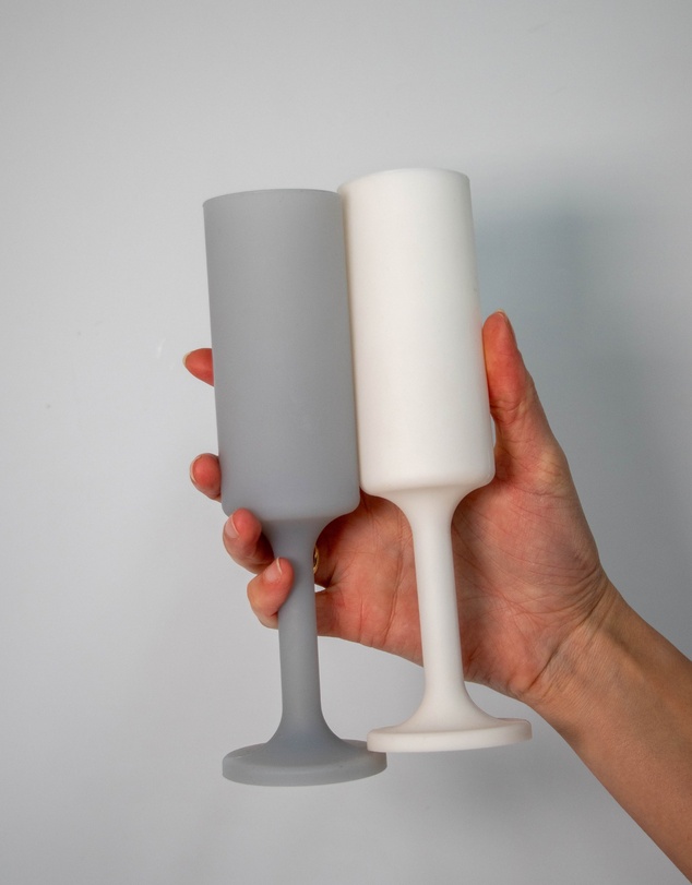 porter green - seff | silicone unbreakable champagne flutes