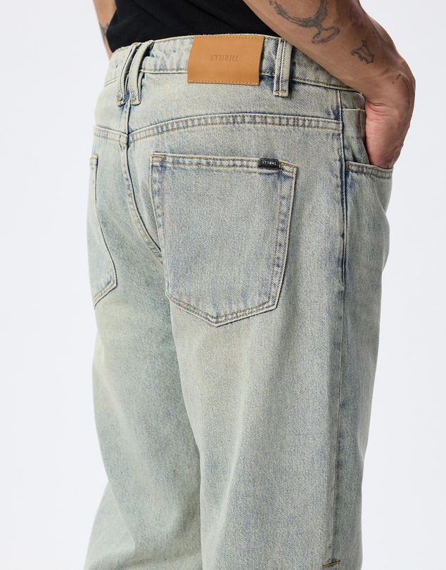 Thrills - Chopped Straight Cropped Denim Jeans