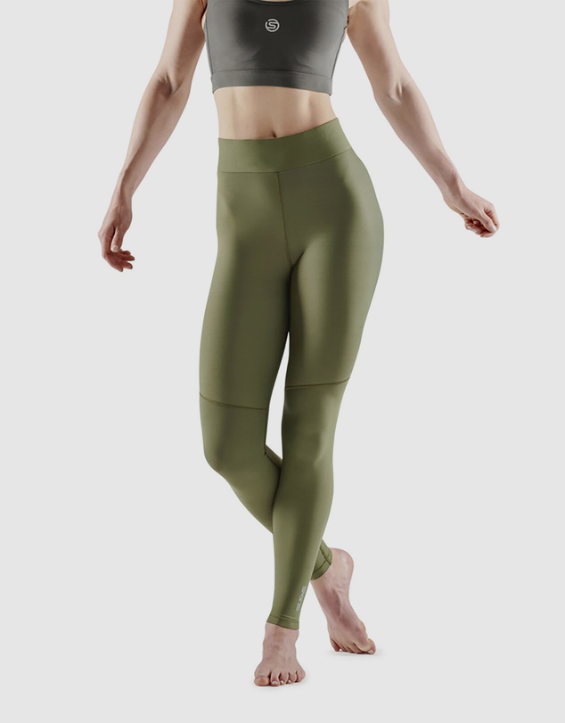 SKINS - SKINS Compression Women's Series-3 Active Soft Long Tight Khaki