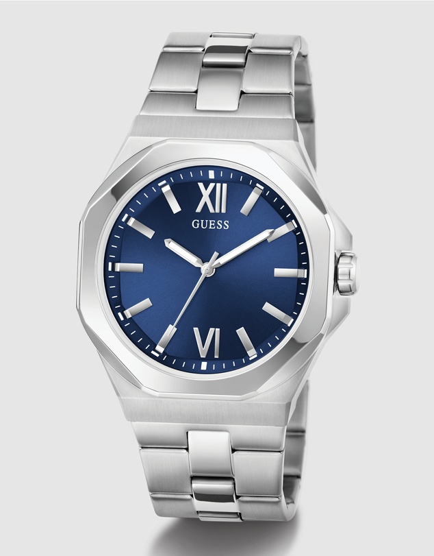 GUESS - Guess Men's Silver Tone Analogue 41.5mm Watch