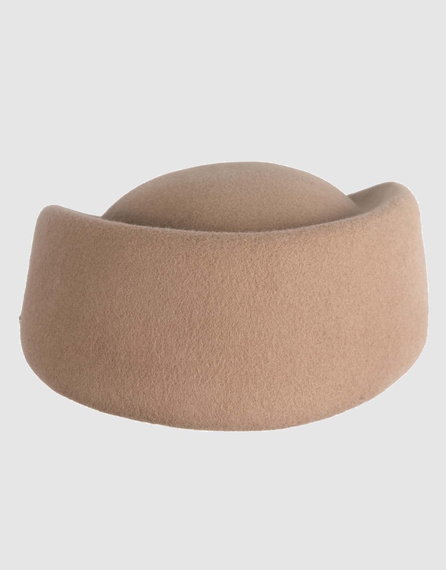 Max Alexander - Felt Beige Pillbox Hat