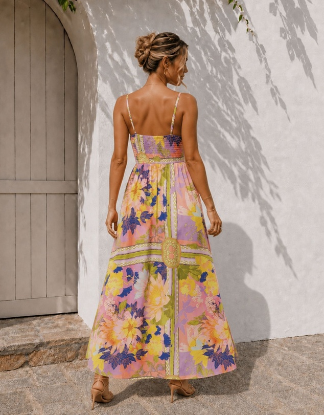 Esther & Co - Amory Dress - Yellow Blossoms