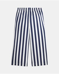 Polo Ralph Lauren - Striped Cotton Dobby Wide-Leg Pants (7YRS-16YRS)