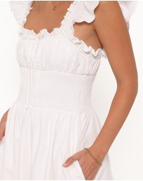 Petal & Pup - Bronte Midi Dress - White