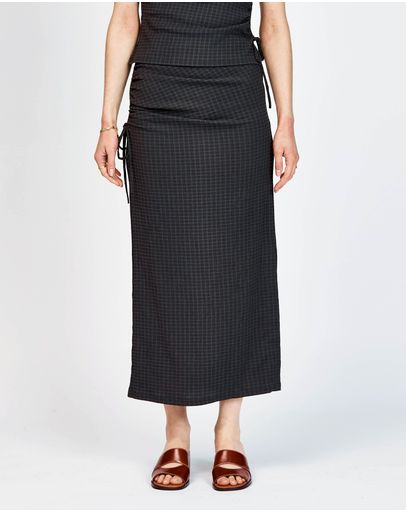 Black Navy Check