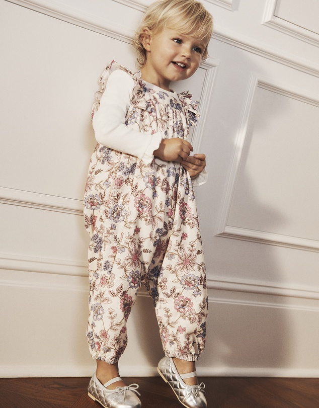 Country Road - Organically Grown Cotton Ruffle Cord Overall