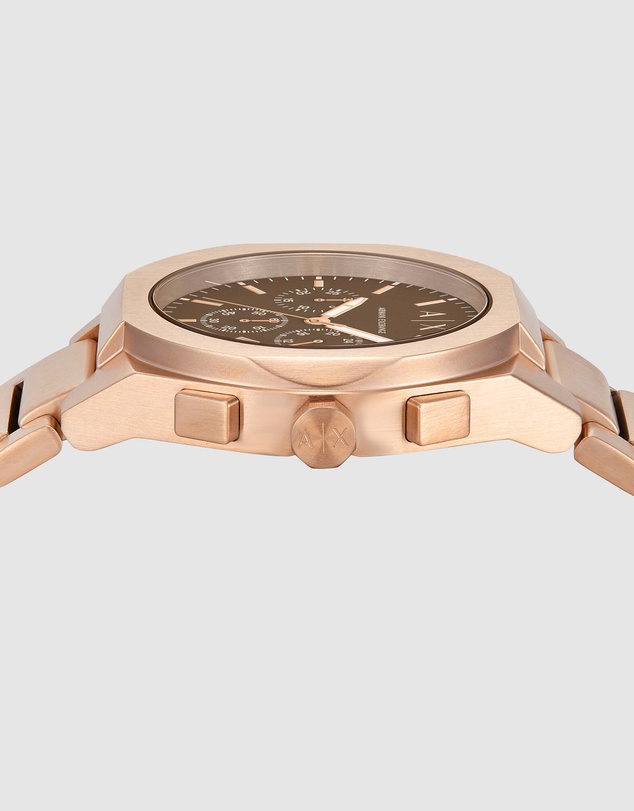Armani Exchange - Rose Gold Analogue-Chronograph Watch