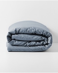 Aura Home - Evie Stonewash Organic Cotton Quilt Cover in Washed Denim