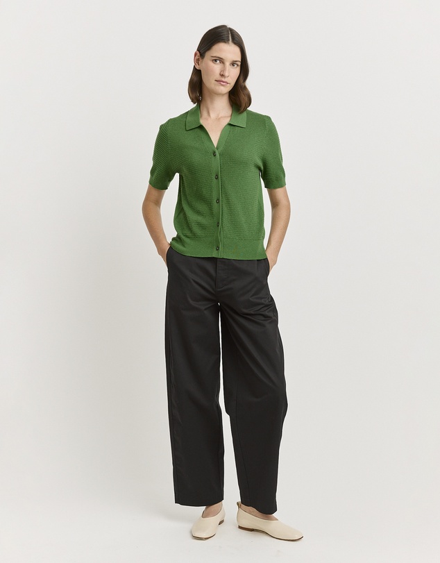 Toorallie - Grain Stitch Button Polo