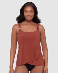 Miraclesuit Swimwear  - Dazzle Underwired Draped Tankini Top