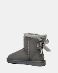 EVERAU - EverAU Ugg Mini Back Bow Sheepskin Upper UGG Boots