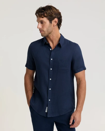 Sportscraft - Short Sleeve Linen Shirt