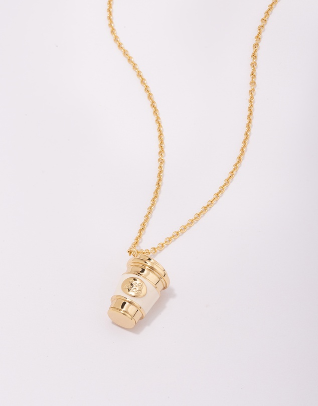 Wanderlust + Co - Coffee On The Gold Necklace