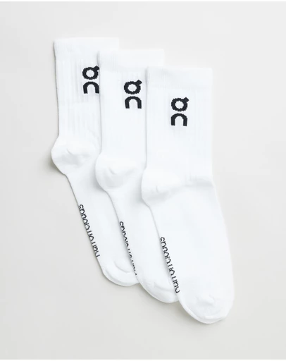 On - 3-Pack Logo High Socks