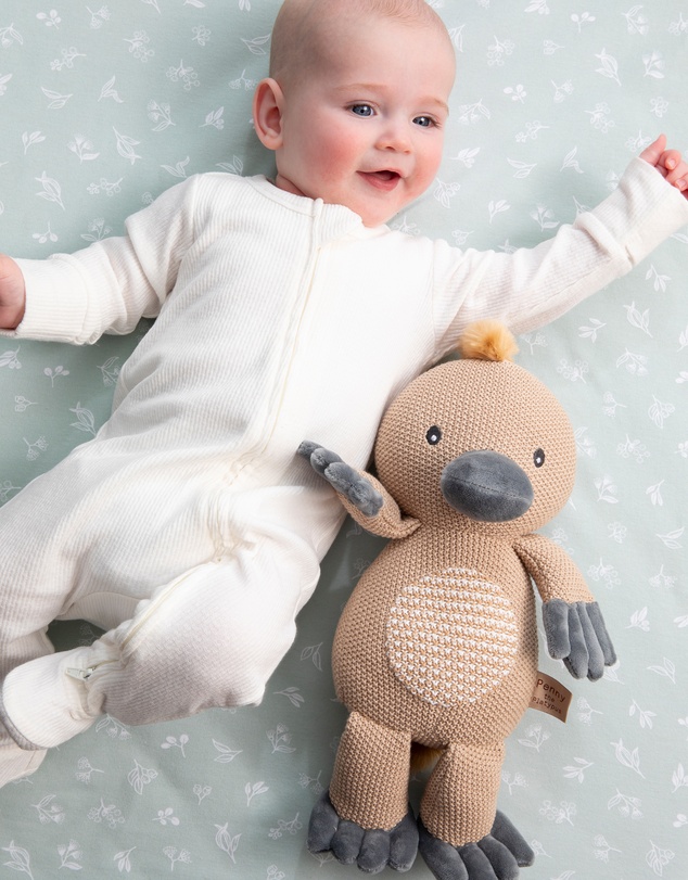 Living Textiles - Knitted Toy - Penny the Platypus