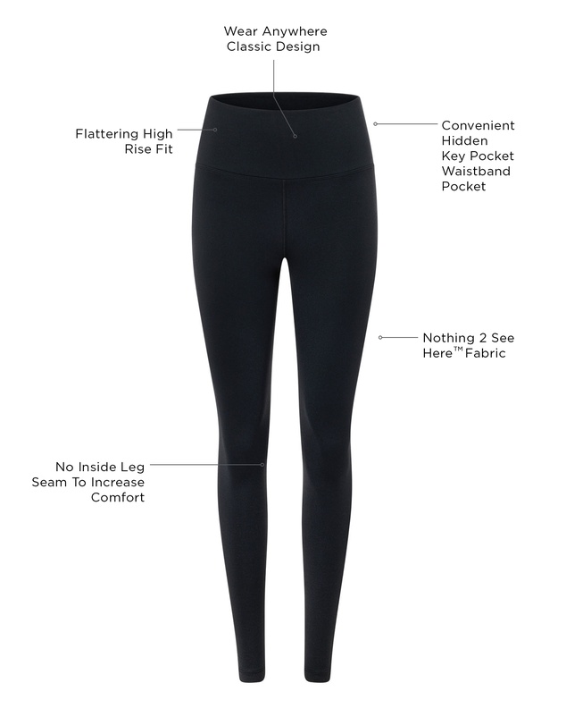 Lorna Jane - Lotus No Chafe Phone Pocket Ankle Biter Leggings