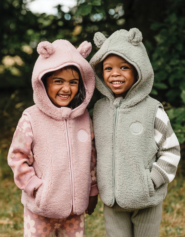 Kynd Baby - Sherpa Vest in Dusty Lilac