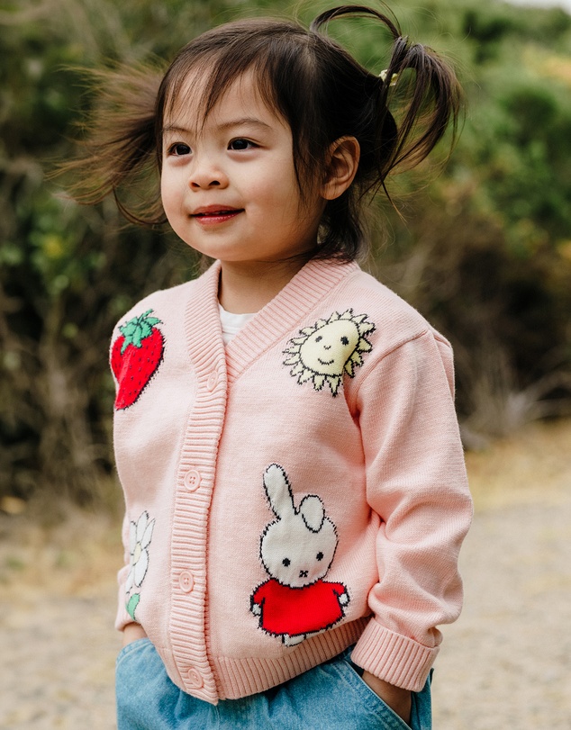 Kynd Baby - Miffy Knit Cardigan in Soft Pink