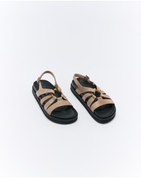 Walnut Melbourne - Dulce Leather Sandal