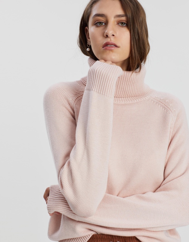Assembly Label - Roll Neck Knit Jumper