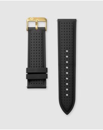 Maxum - Raglan Band Black Silicone Strap Gold Buckle