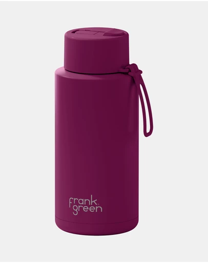 Frank Green - 34oz SS Ceramic Reusable Bottle with Flip Straw Lid - ICONIC EXCLUSIVE
