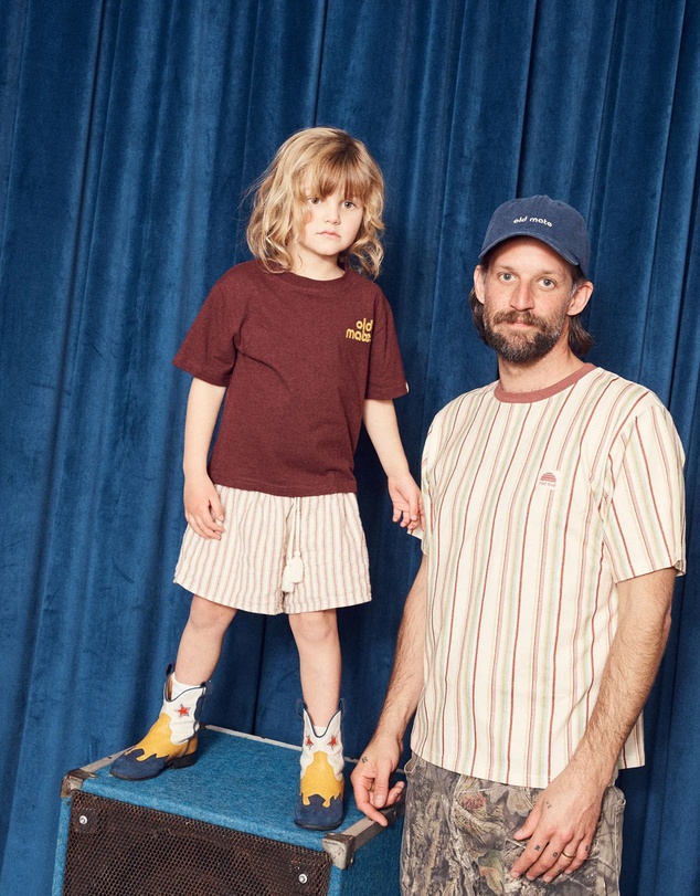 Banabae - Old Mate Kids Hemp Tee - Raisin