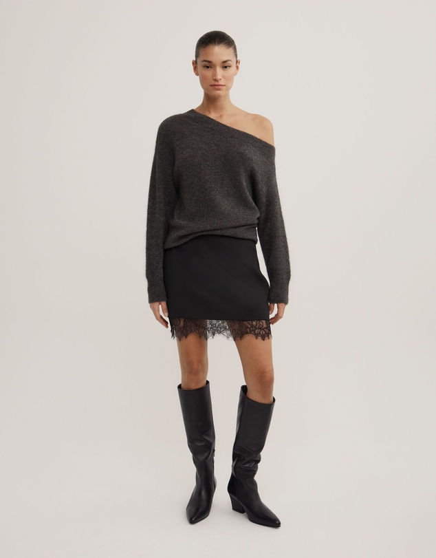 Witchery - Fluffy Asymmetric Knit