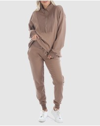 Angel Maternity - Calla Maternity Tracksuit Set Toffee