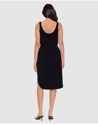Miraclesuit Shapewear - Tali Sleeveless Knot Waist Shaping Dress With Pockets