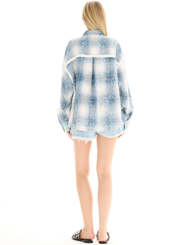 THE TALES - Patchwork Western Flannel Shirt