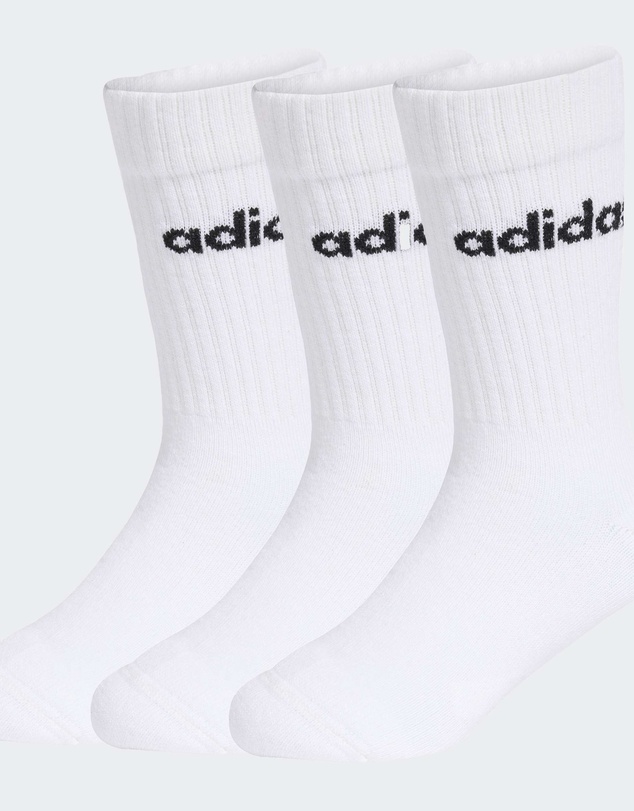 adidas Performance - LINEAR KIDS CREW 3 PAIRS PER PACK SOCKS