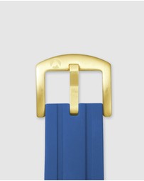 Maxum - Prince Band - Blue Silicone With Gold Tone Buckle