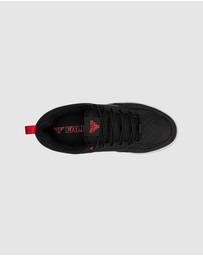 Fallen Footwear - Fallen Footwear The Crest Suede/Leather Men Shoes Black/Grey/Red