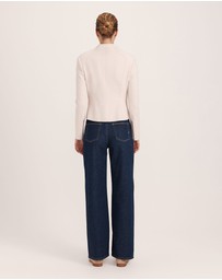 SABA - Karla Wool Fitted Biker Jacket